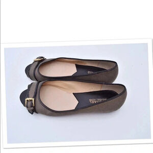 Michael Kors peep toe flats